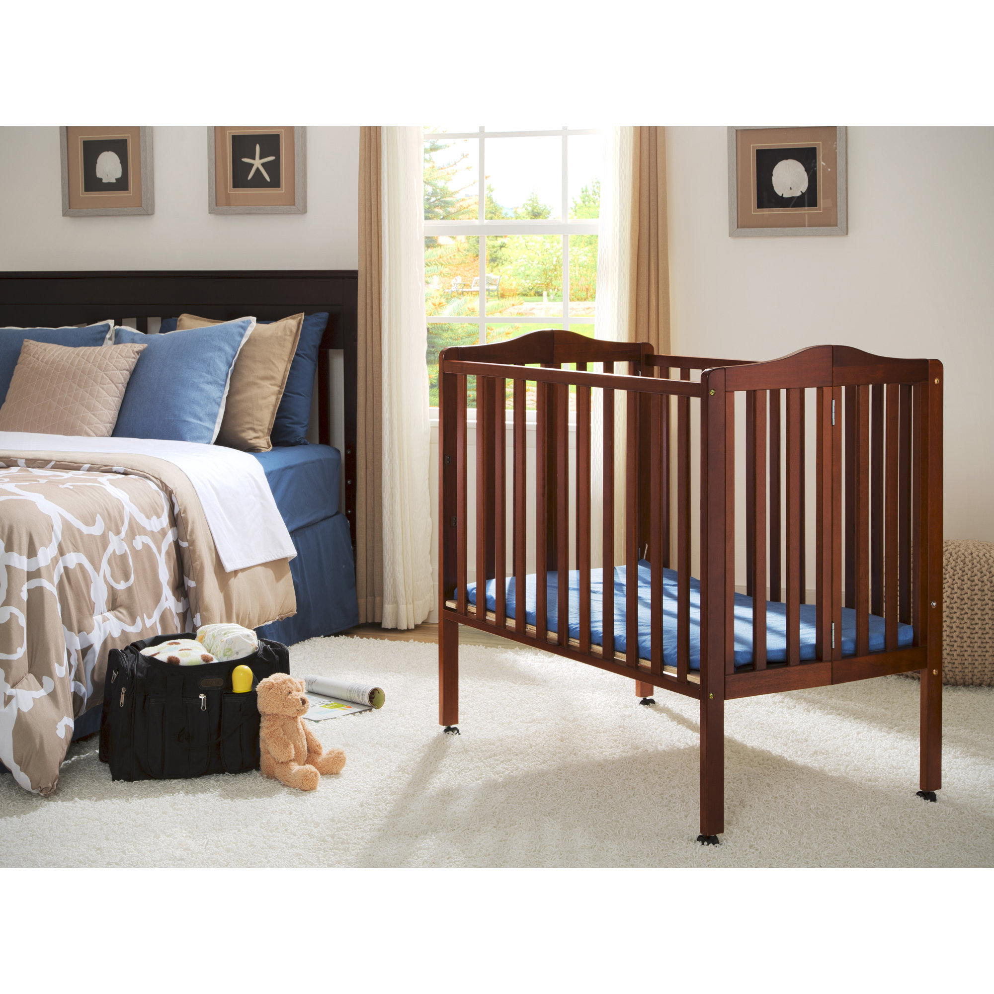 Delta Children Portable Mini Crib with Mattress & Reviews Wayfair
